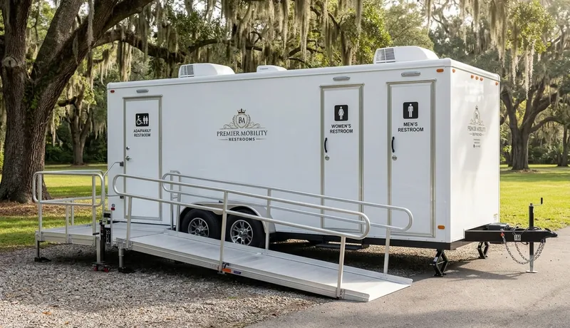 ADA Restroom Trailer construction deployment in San Antonio, TX