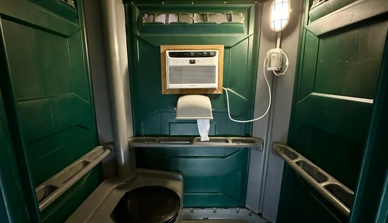 Climate-Controlled Porta Potty rental unit in San Antonio, TX