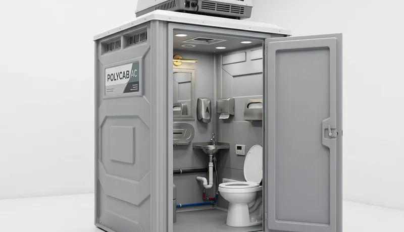 Climate-Controlled Porta Potty delivery to site in San Antonio, TX