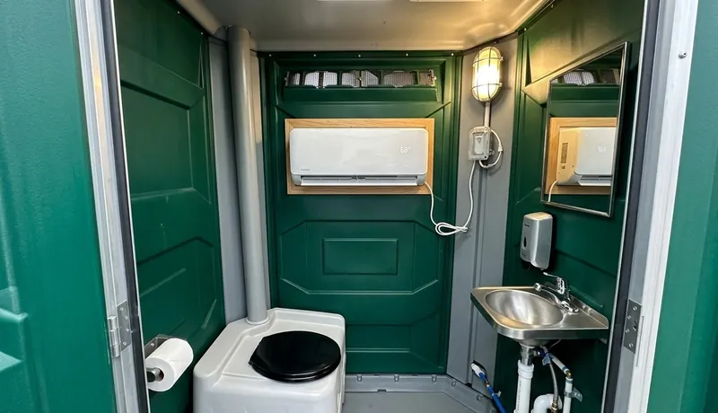 Climate-Controlled Porta Potty on-site placement in San Antonio, TX