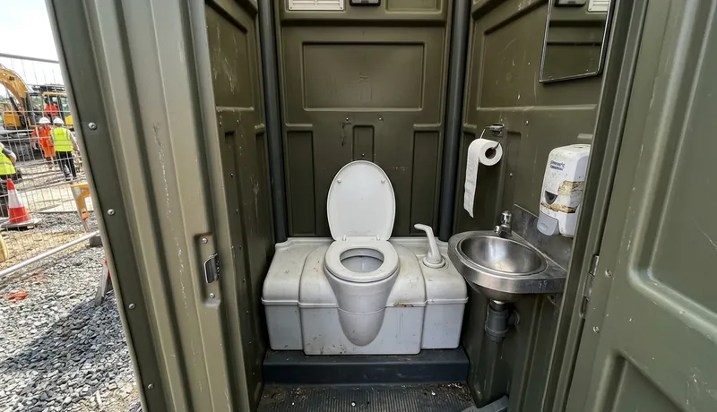 Deluxe Porta Potty (with Flushing) clean interior in San Antonio, TX