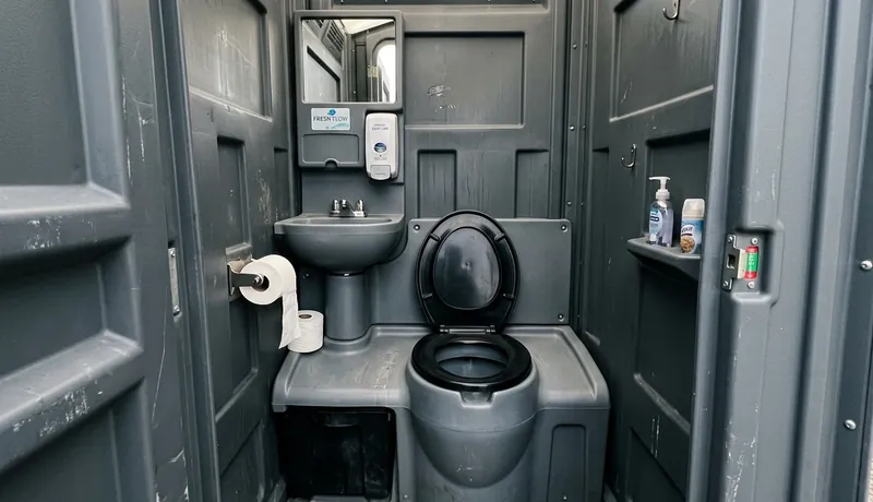 Deluxe Porta Potty (with Flushing) rental unit in San Antonio, TX