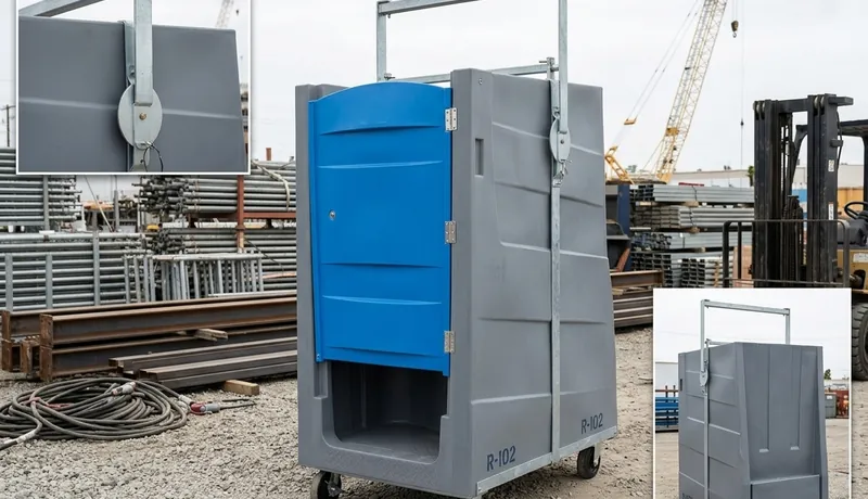 High-Rise Porta Potty clean interior in San Antonio, TX
