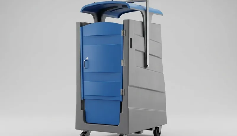 High-Rise Porta Potty rental unit in San Antonio, TX