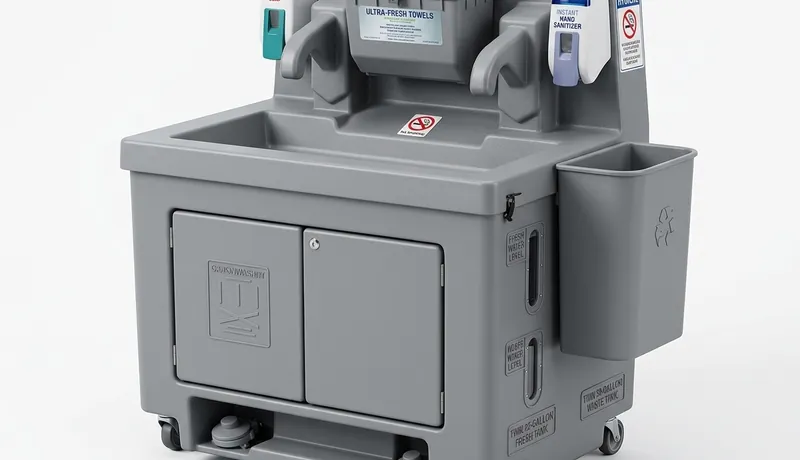 Portable Sink Station on-site placement in San Antonio, TX