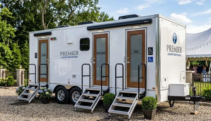 Restroom Trailer delivery to site in San Antonio, TX