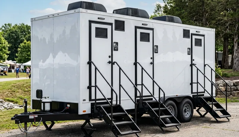 Restroom Trailer on-site placement in San Antonio, TX