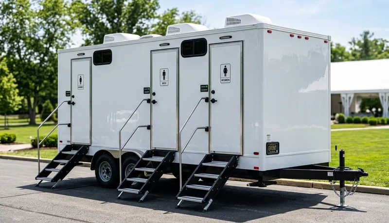 Restroom Trailer rental unit in San Antonio, TX