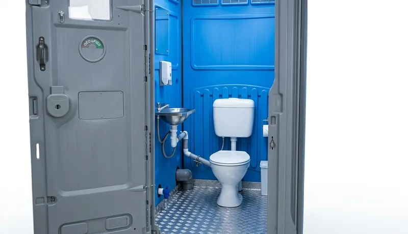 Sewer-Connected Portable Toilet on-site placement in San Antonio, TX
