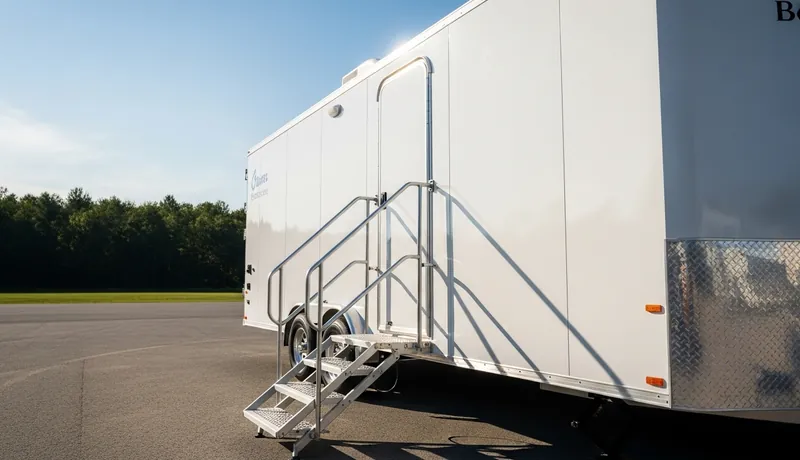 Shower Trailer delivery to site in San Antonio, TX