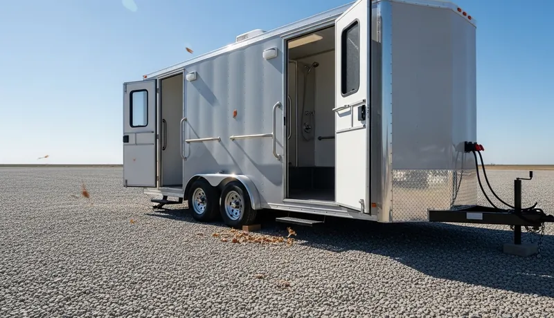 Shower Trailer clean interior in San Antonio, TX