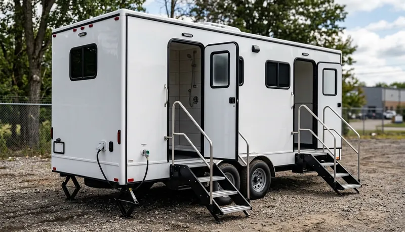 Shower Trailer construction deployment in San Antonio, TX