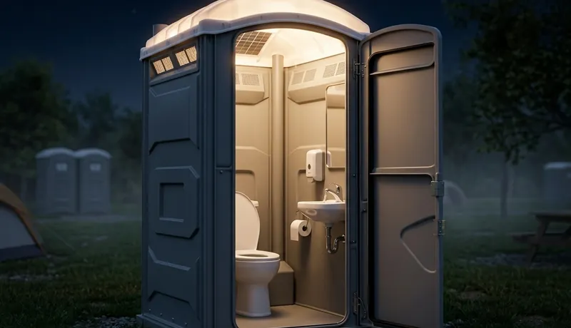 Solar-Powered Porta Potty delivery to site in San Antonio, TX