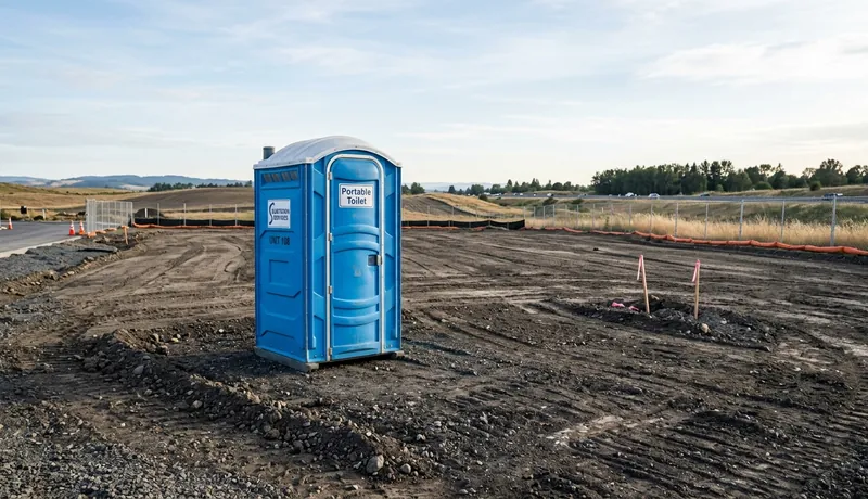 Standard Porta Potty delivery to site in San Antonio, TX