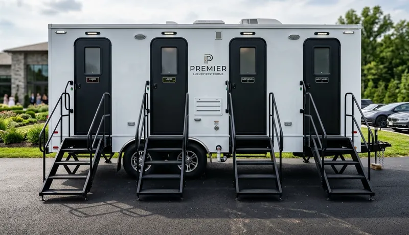 VIP Restroom Trailer clean interior in San Antonio, TX