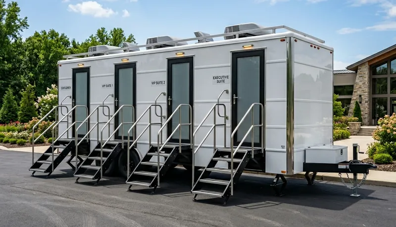VIP Restroom Trailer rental unit in San Antonio, TX