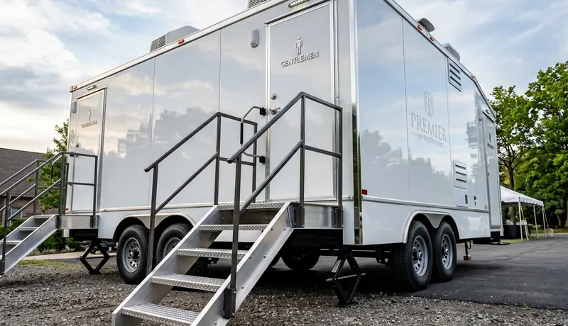 Luxury Restroom Cabin delivery to site in San Antonio, TX